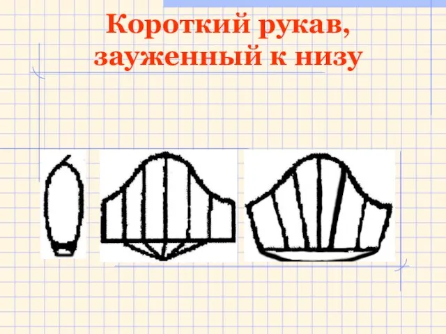 Короткий рукав, зауженный к низу