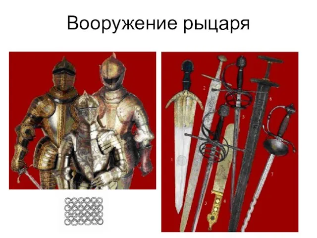 Вооружение рыцаря