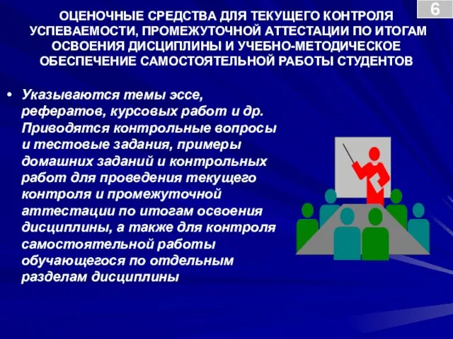 ОЦЕНОЧНЫЕ СРЕДСТВА ДЛЯ ТЕКУЩЕГО КОНТРОЛЯ УСПЕВАЕ­МОСТИ, ПРОМЕЖУТОЧНОЙ АТТЕСТАЦИИ ПО ИТОГАМ ОСВОЕНИЯ ДИСЦИПЛИНЫ