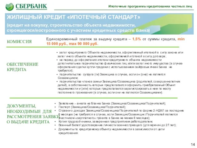 ДОКУМЕНТЫ, НЕОБХОДИМЫЕ ДЛЯ РАССМОТРЕНИЯ ЗАЯВКИ О ВЫДАЧЕ КРЕДИТА КОМИССИЯ ОБЕСПЕЧЕНИЕ КРЕДИТА Единовременный