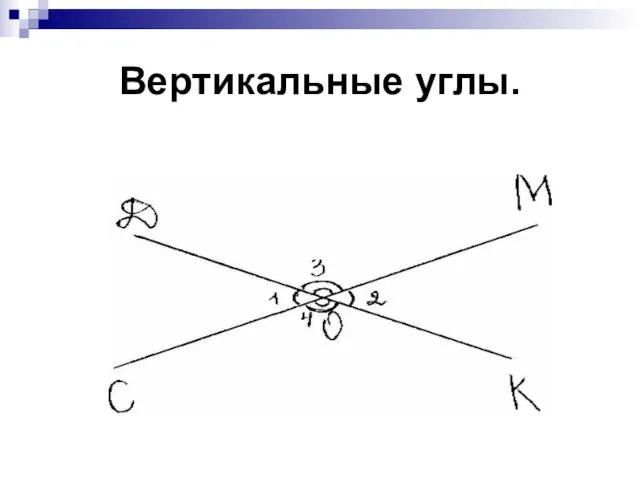 Вертикальные углы.