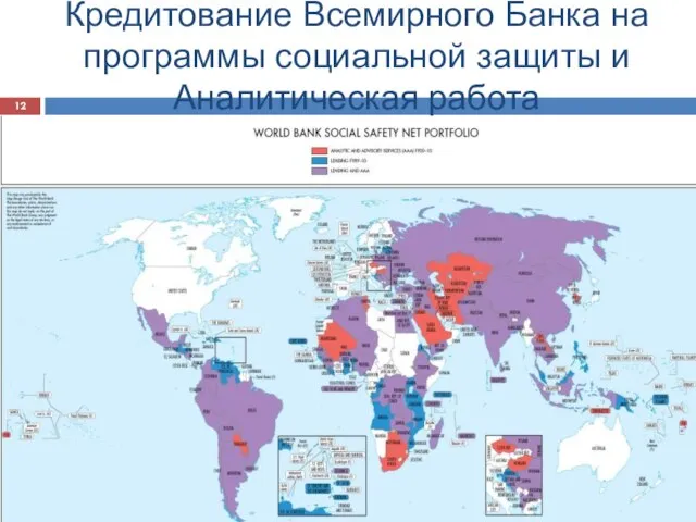 Кредитование Всемирного Банка на программы социальной защиты и Аналитическая работа