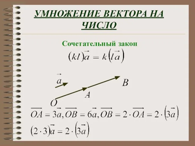 УМНОЖЕНИЕ ВЕКТОРА НА ЧИСЛО