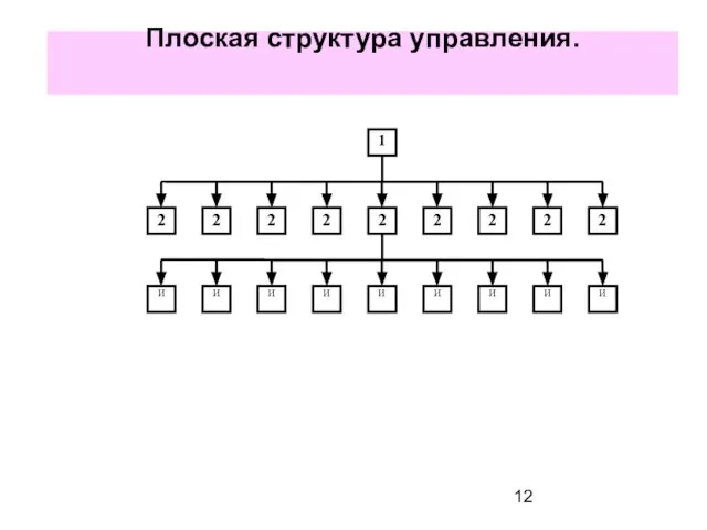 Плоская структура управления.