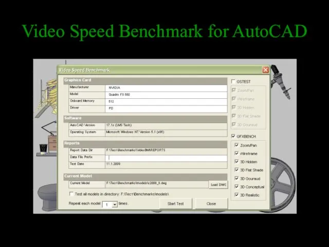 Video Speed Benchmark for AutoCAD