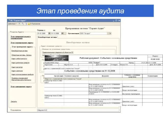 Этап проведения аудита