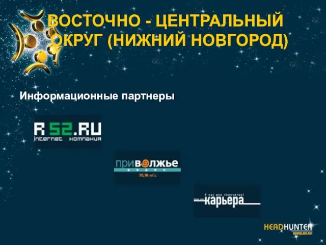 ВОСТОЧНО - ЦЕНТРАЛЬНЫЙ ОКРУГ (НИЖНИЙ НОВГОРОД) Информационные партнеры