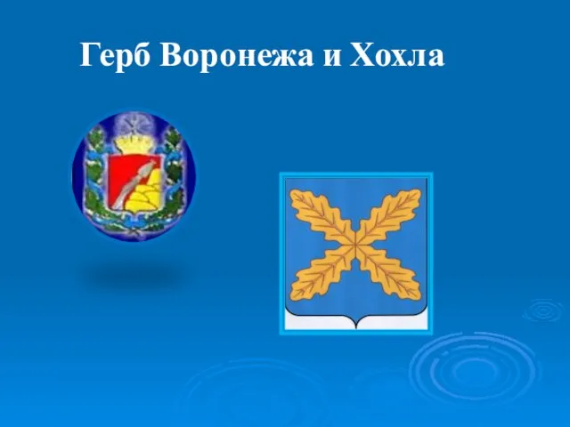 Герб Воронежа и Хохла