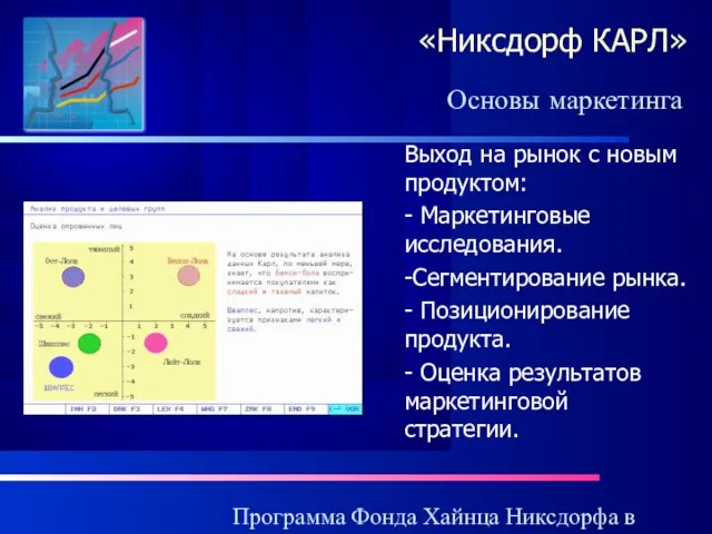 Программа Фонда Хайнца Никсдорфа в России «Никсдорф КАРЛ» Выход на рынок с