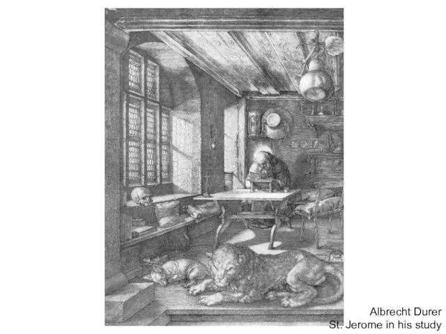 Albrecht Durer St. Jerome in his study