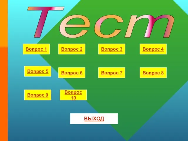 Вопрос 5 Вопрос 10 Вопрос 8 Вопрос 4 Вопрос 3 Вопрос 2