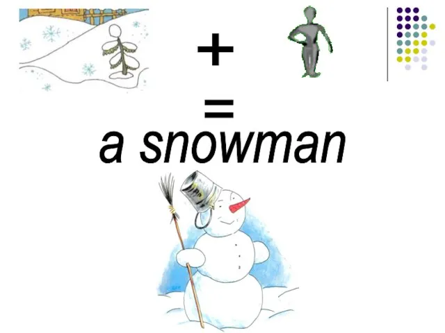 + = a snowman