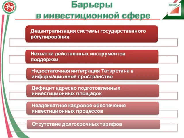 Барьеры в инвестиционной сфере