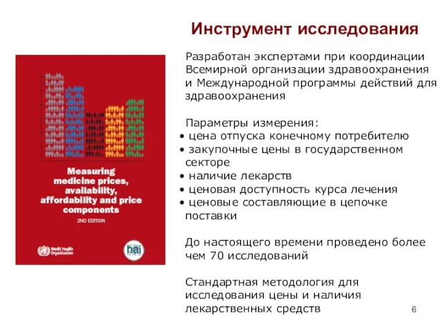 Разработан экспертами при координации Всемирной организации здравоохранения и Международной программы действий для