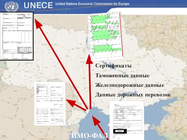 ИМО-ФАЛ данные Сертификаты Таможенные данные Железнодорожные данные Данные дорожных перевозок