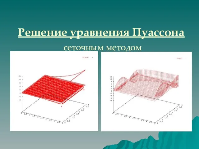 Решение уравнения Пуассона сеточным методом