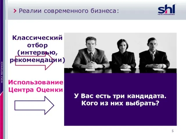 Реалии современного бизнеса: У Вас есть три кандидата. Кого из них выбрать?