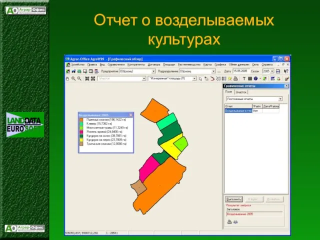 Отчет о возделываемых культурах