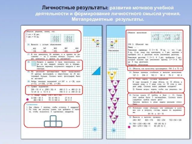 Личностные результаты: развитие мотивов учебной деятельности и формирование личностного смысла учения. Метапредметные результаты.