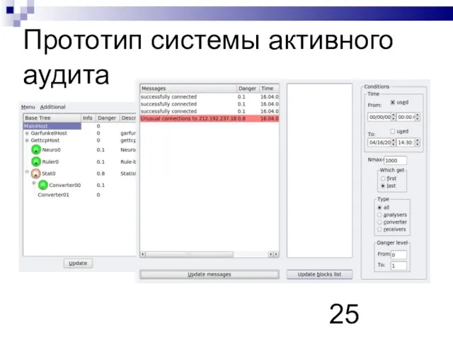 Прототип системы активного аудита