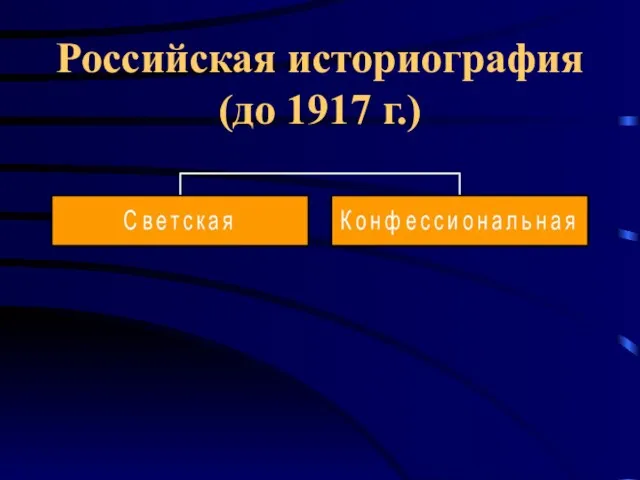 Российская историография (до 1917 г.)