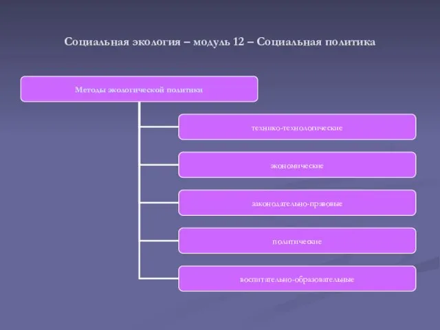 Социальная экология – модуль 12 – Социальная политика