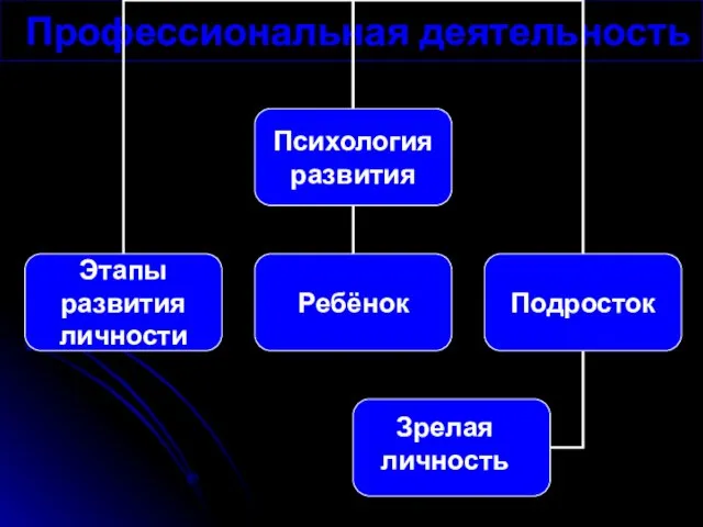 Профессиональная деятельность Зрелая личность