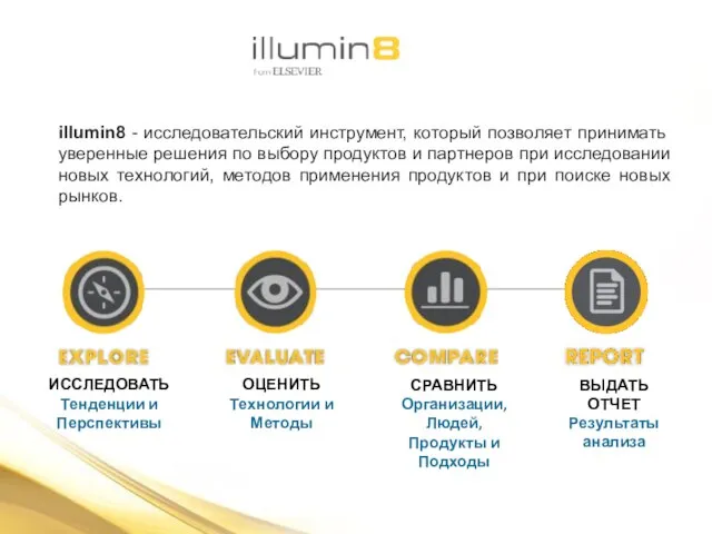 illumin8 - исследовательский инструмент, который позволяет принимать уверенные решения по выбору продуктов