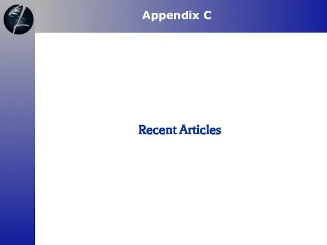 Recent Articles Appendix C