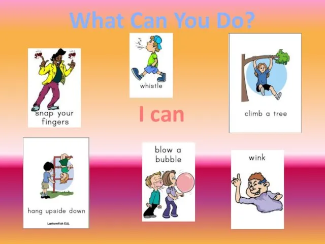 What Can You Do? I can