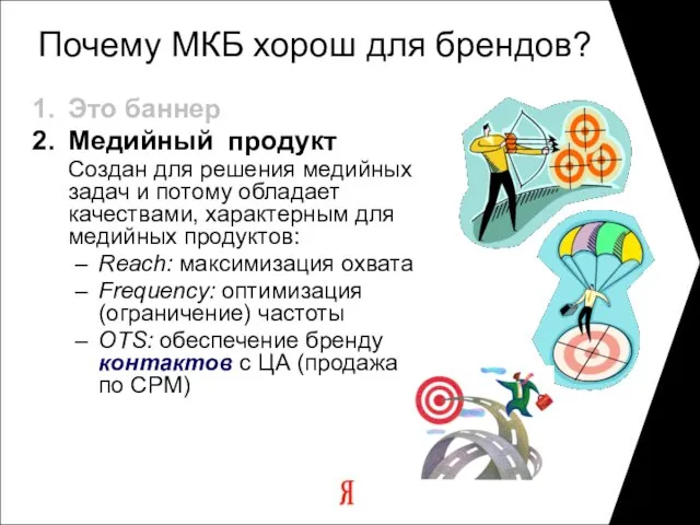 Почему МКБ хорош для брендов? Это баннер Медийный продукт Создан для решения