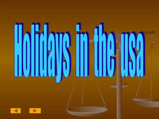 Holidays in the usa