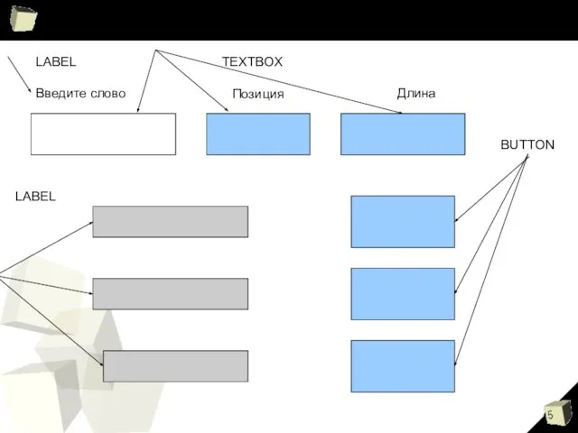 Введите слово Позиция Длина BUTTON LABEL TEXTBOX LABEL