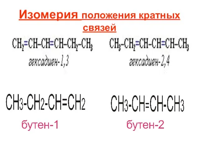 Изомерия положения кратных связей