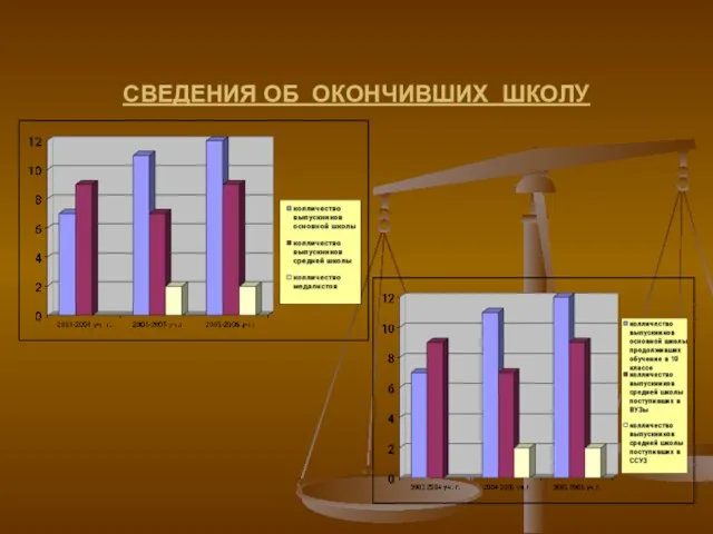 СВЕДЕНИЯ ОБ ОКОНЧИВШИХ ШКОЛУ