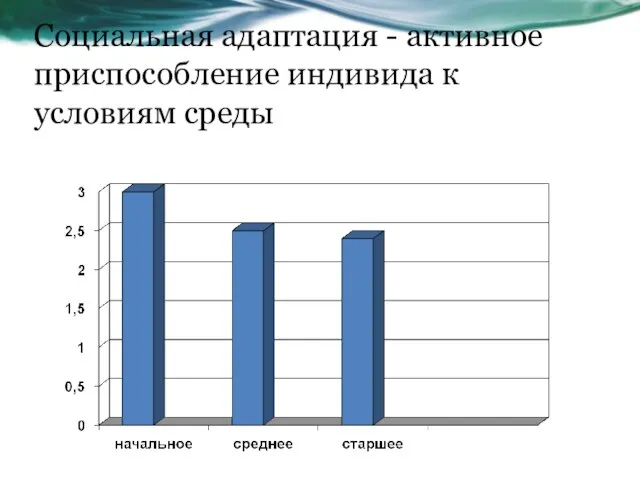 Социальная адаптация - активное приспособление индивида к условиям среды