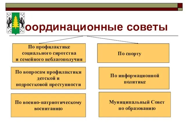 Координационные советы По вопросам профилактики детской и подростковой преступности По военно-патриотическому воспитанию