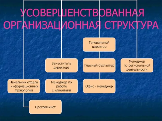 УСОВЕРШЕНСТВОВАННАЯ ОРГАНИЗАЦИОННАЯ СТРУКТУРА