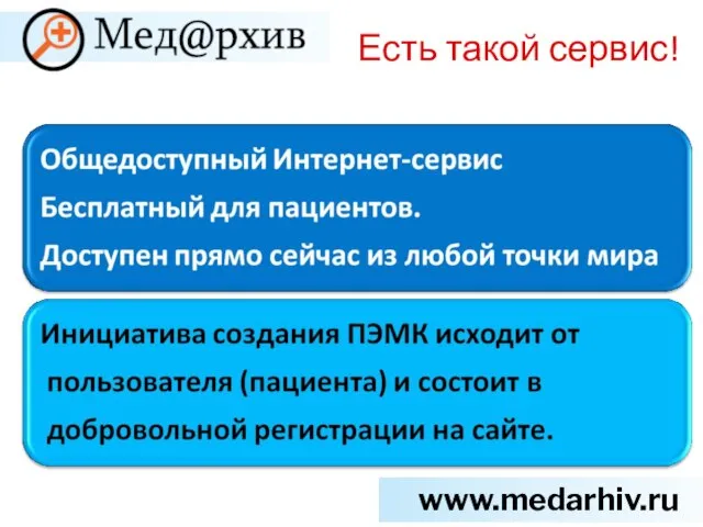 Есть такой сервис! www.medarhiv.ru