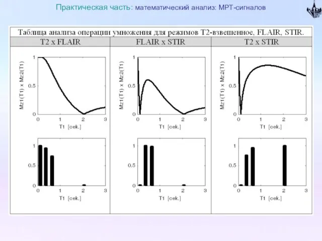 Практическая часть: математический анализ: МРТ-сигналов