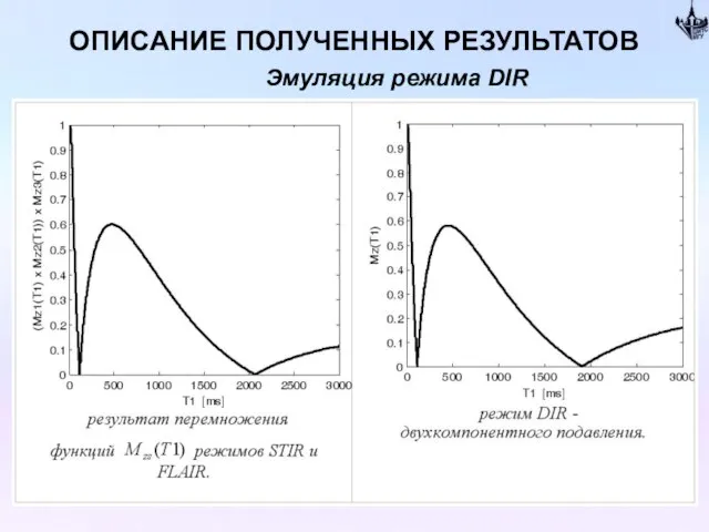 ОПИСАНИЕ ПОЛУЧЕННЫХ РЕЗУЛЬТАТОВ Эмуляция режима DIR