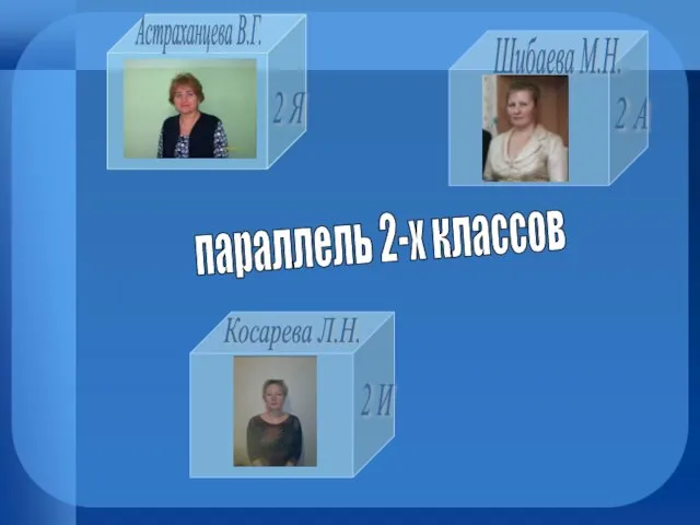 Астраханцева В.Г. Шибаева М.Н. Косарева Л.Н. параллель 2-х классов 2 Я 2 А 2 И