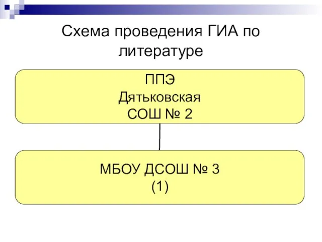 Схема проведения ГИА по литературе