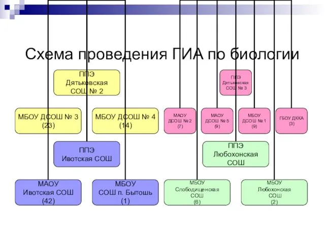 Схема проведения ГИА по биологии