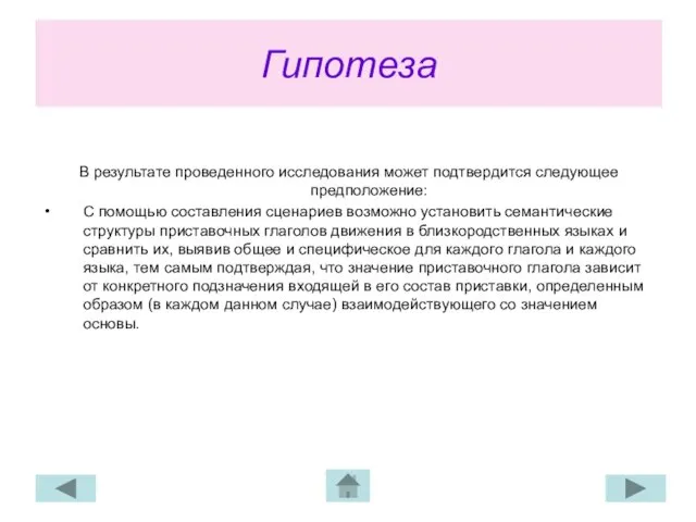 Гипотеза В результате проведенного исследования может подтвердится следующее предположение: С помощью составления