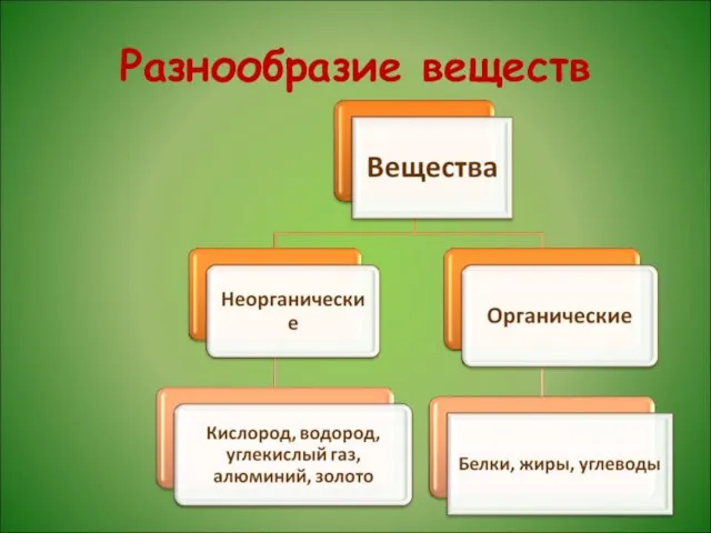 Разнообразие веществ