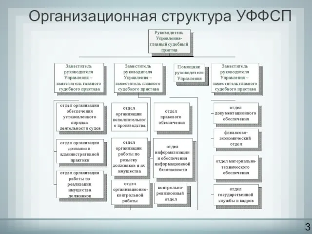 Организационная структура УФФСП