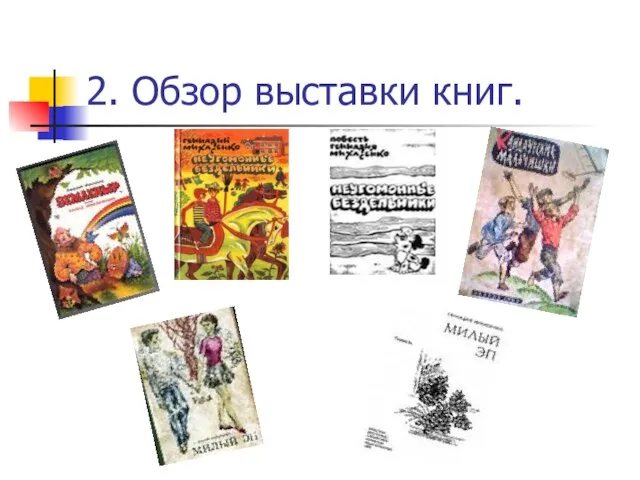 2. Обзор выставки книг.