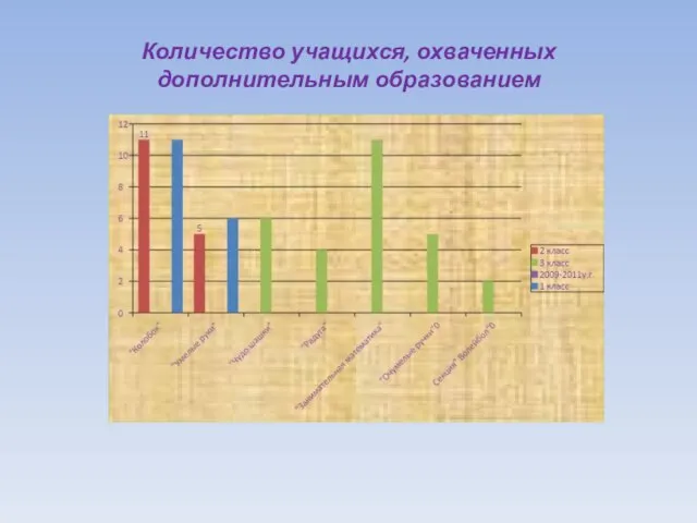 Количество учащихся, охваченных дополнительным образованием