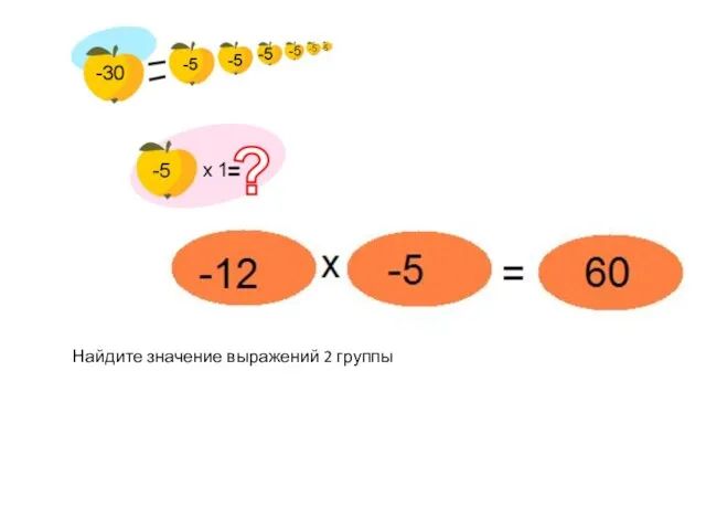 Найдите значение выражений 2 группы